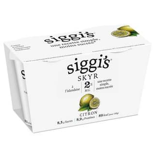 Siggi's Skyr Citron 2%mg, 2x140g