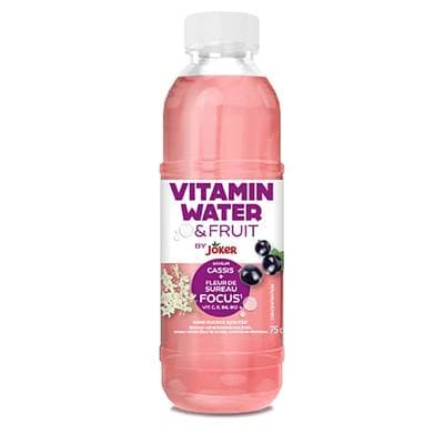 Joker Vitamin Water & Fruit Eau aromatisée cassis fleur de sureau, 75cl