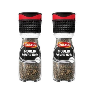 Ducros Moulin poivre n°6 Classique, Lot de 2x28g
