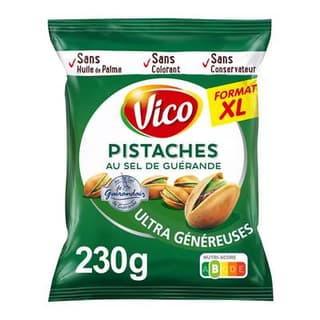 Vico Pistaches Grillées à sec au sel de Guérande, 230g