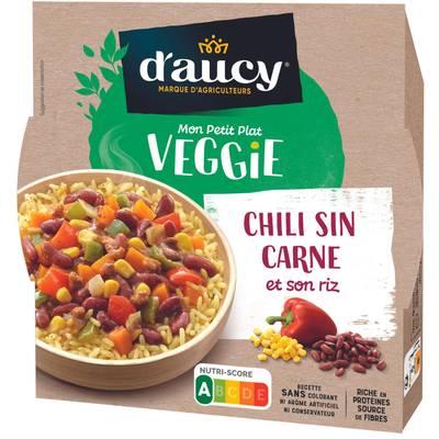 3017800510148 - D'aucy - Chili Sin Carne et son riz Veggie