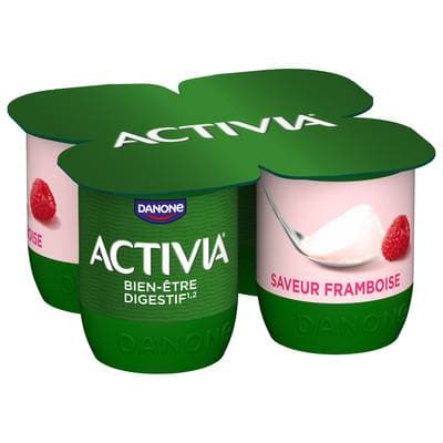 Activia Saveur Framboise, 4x125g