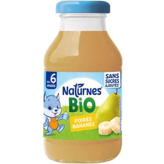Naturnes® Poire Banane Bio Boisson Bébé Dès 6 mois, 20cl
