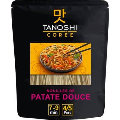 Tanoshi - Corée Nouilles Coréennes de Patate Douce, 210g