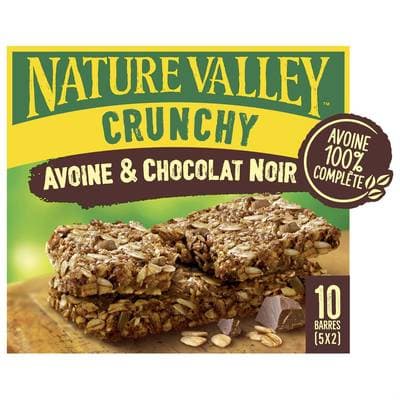 Nature Valley Barres avoine chocolat crunchy 210g, 10 Barres