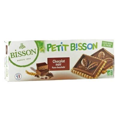 Bisson - Biscuit pur beurre nappé chocolat noir, Bio
