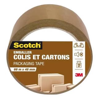 Scotch Ruban adhésif d'emballage Havane, Dimensions  66m x 48mm