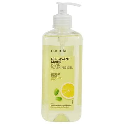 COSMIA Gel lavant mains citron et basilic, 500ml