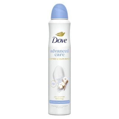 Dove Déodorant Spray Femme Coton Advanced Care, 200ml