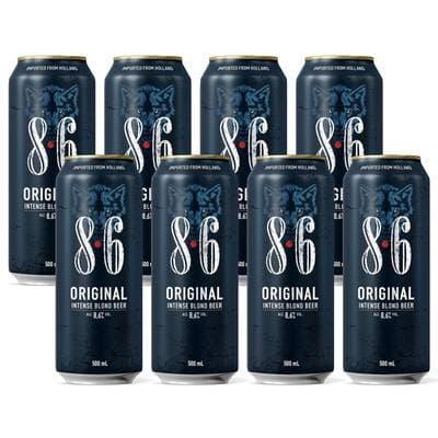8.6 Original Bière blonde 8,6°, Lot de 8x50cl