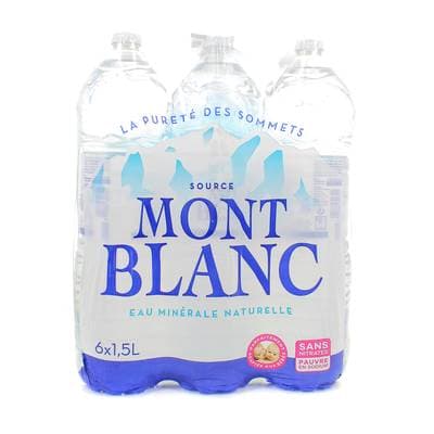Mont Blanc Eau minérale naturelle, 6x1,5L