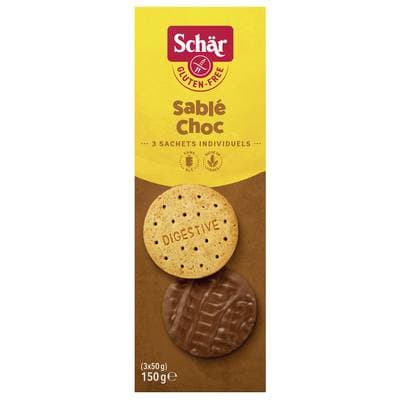 Schär Sablés Chocolat sans Gluten, 3x50g