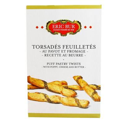 Eric Bur - Torsadés feuilletés au fromage et au pavot