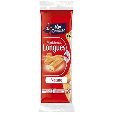 Ker Cadélac Madeleines longues Nature x20, 220g