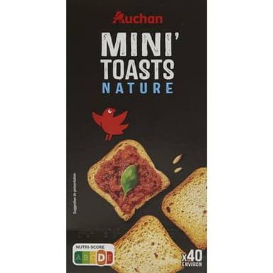 Auchan Mini toasts nature, 80g