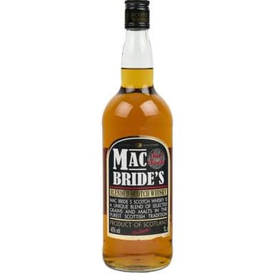 Mac Bride's Scotch whisky écossais blended malt 40°, 1L