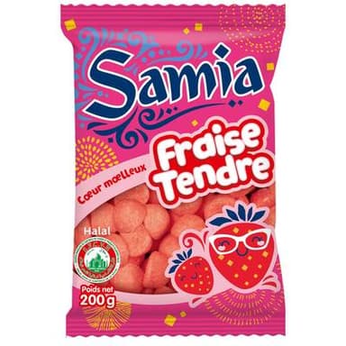 Samia Bonbons Fraise Tendre - Halal, 200g