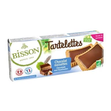 Bisson Tartelette chocolat noisette bio, 150g