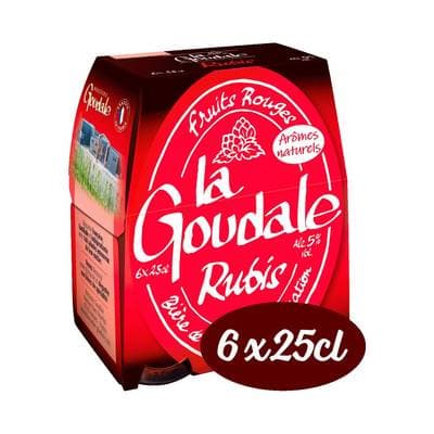 La Goudale Bière aromatisée aux fruits rouges 5°, 6x25cl