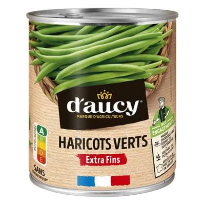 D'aucy Haricots Verts Extra fins, 440g