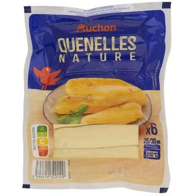Auchan Quenelles nature, 6 pièces - 240g