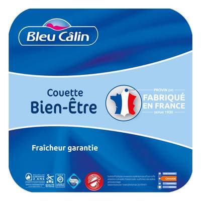 Bleu calin Couette anti-acariens et anti-bacteries SANITIZED, 140 x 200 cm