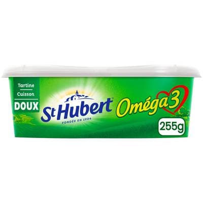 Saint Hubert Margarine oméga 3 doux pour tartine et cuisson, 255g