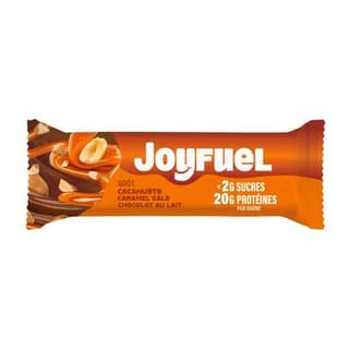 Joyfuel Barre Protéinée Cacahuète Caramel Salé et Chocolat au lait, 55g