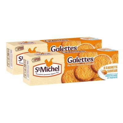 St Michel Galette au bon beurre français x20, Lot de 2x130g