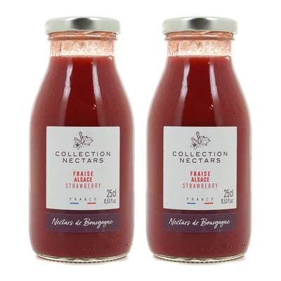 Nectars de Bourgogne Nectar de Fraise d'Alsace, Lot de 2x25cl
