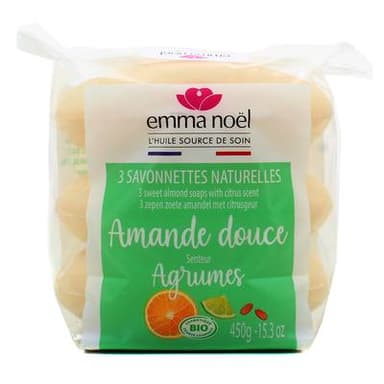 Emma Noel Savonnette amande CosméBio, 3x150g