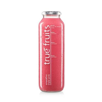 true fruits Smoothie Pink au fruit du dragon rose et corossol, 75cl