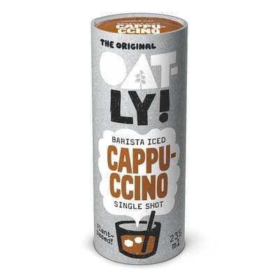 Oatly Barista Iced Cappuccino - Boisson d'avoine au café avec calcium ajouté, 235ml