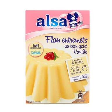 Alsa Flan entremet saveur vanille, 192g