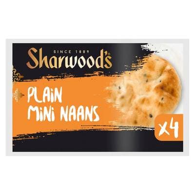 Sharwood's  4 Mini Pains Naan, 4x65g