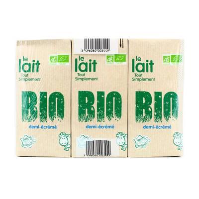 3496080003449 - La Vache Bio - Lait demi écrémé Bio