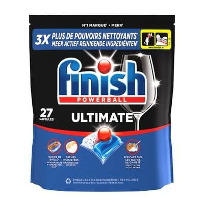 Finish Capsules Lave-Vaisselle Powerball Ultimate, 27 capsules