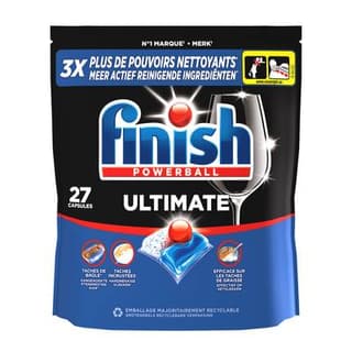 Finish Capsules Lave-Vaisselle Powerball Ultimate, 27 capsules