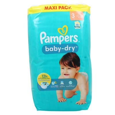 Pampers Babydry - Couches Bébé 6 - 10 kg Taille 3