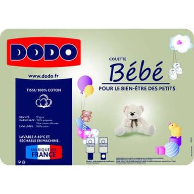 Dodo Couette Spéciale Bébé, 100 x 140 cm