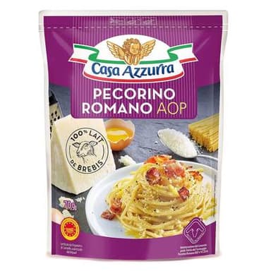 Casa Azzurra Fromage Râpé Pecorino Romano AOP, 70g