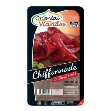 Oriental Viandes Chiffonade de Boeuf Séché - Halal, 80g