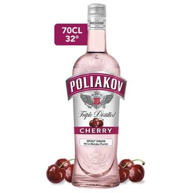 Poliakov Vodka aromatisée cerise 32°, 70cl