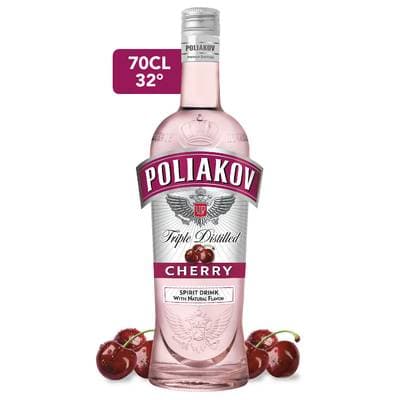 Poliakov Vodka aromatisée cerise 32°, 70cl