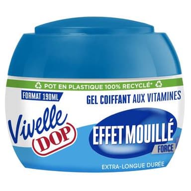 Vivelle Dop Gel coiffant Effet Mouillé Fixation Force 5, 190ml
