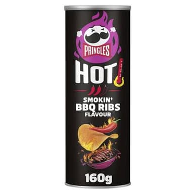 Pringles Chips Tuiles HOT BBQ Ribs, 160g