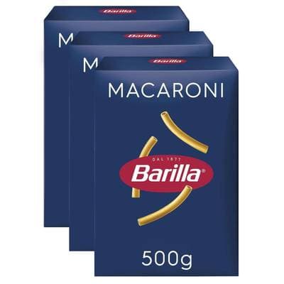 Barilla Pâtes Maccheroni, Lot de 3x500g