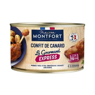 Maison Montfort Confit de canard 4/5 cuisses en conserve, 1350g