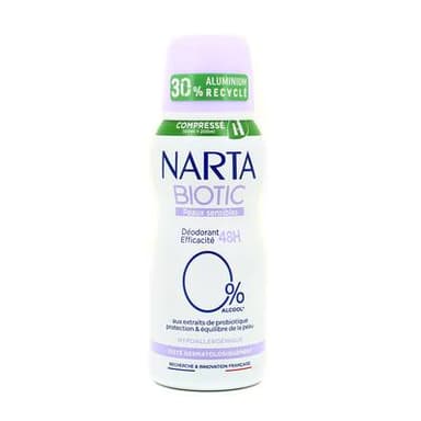 Narta Déodorant compressé Biotic Peaux sensibles, 100ml