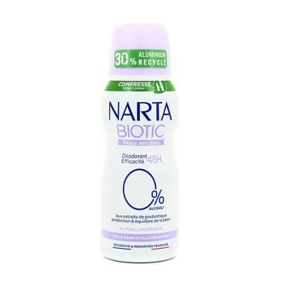 Narta Déodorant compressé Biotic Peaux sensibles, 100ml